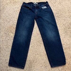 Madewell Women’s Dark Blue Straight Jeans